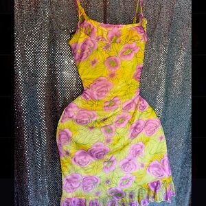 Yellow Asymmetrical Bodycon Midi Dress 🚨🚨🚨